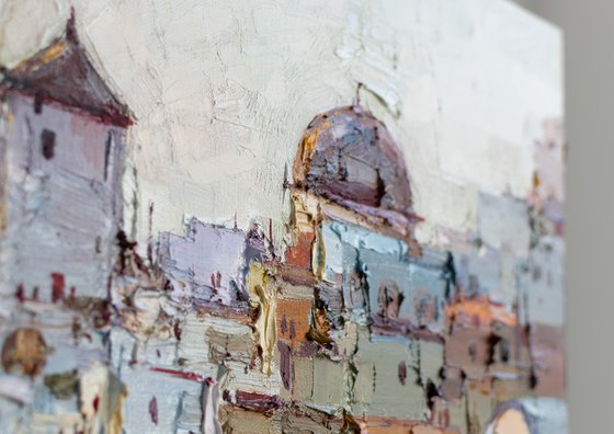 Santorini, Greece - Original landscape painting