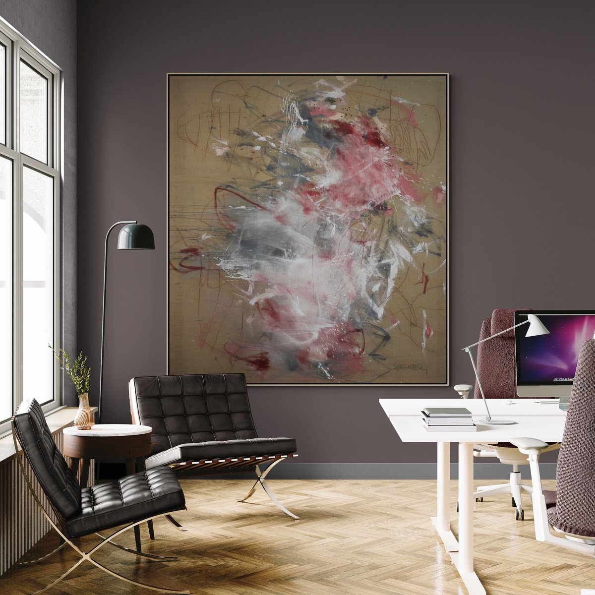 Expressive Painting , Unknown Entity 4 By Daniela Schweinsberg, 71 X 79, Artwork For Sale On Artfinder
