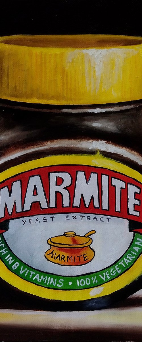 Big Marmite #3 still life by Jane Palmer Art