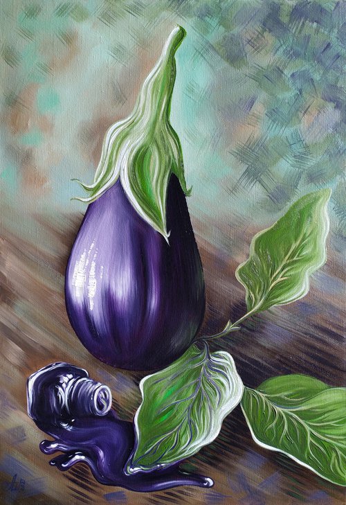 "Eggplant and ink" by Anna Shabalova
