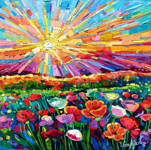 Poppies field 4 by Vanya Georgieva