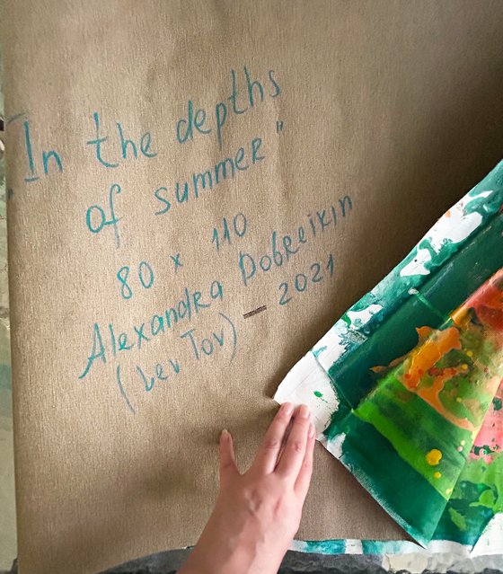 "In the depths of summer."
