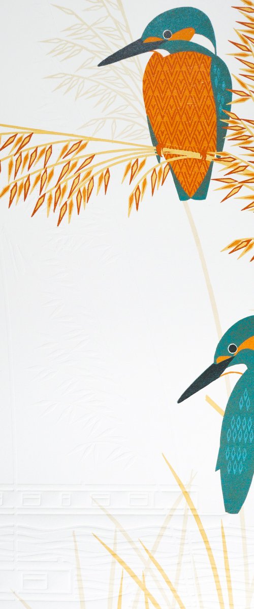 Kingfishers by the canal by Ashley Hutchinson