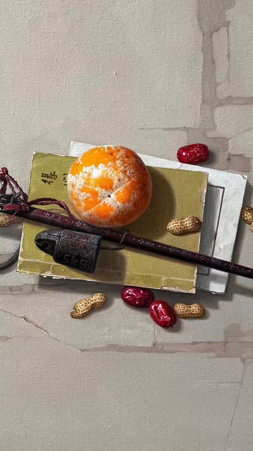 Still life:zen art c216 by Kunlong Wang