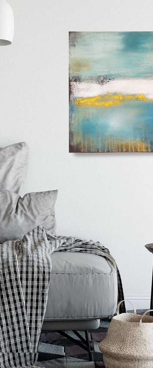 Fragment of Time No 8 *Series LOST PLACES* | Abstract colorfield by Stefanie Rogge