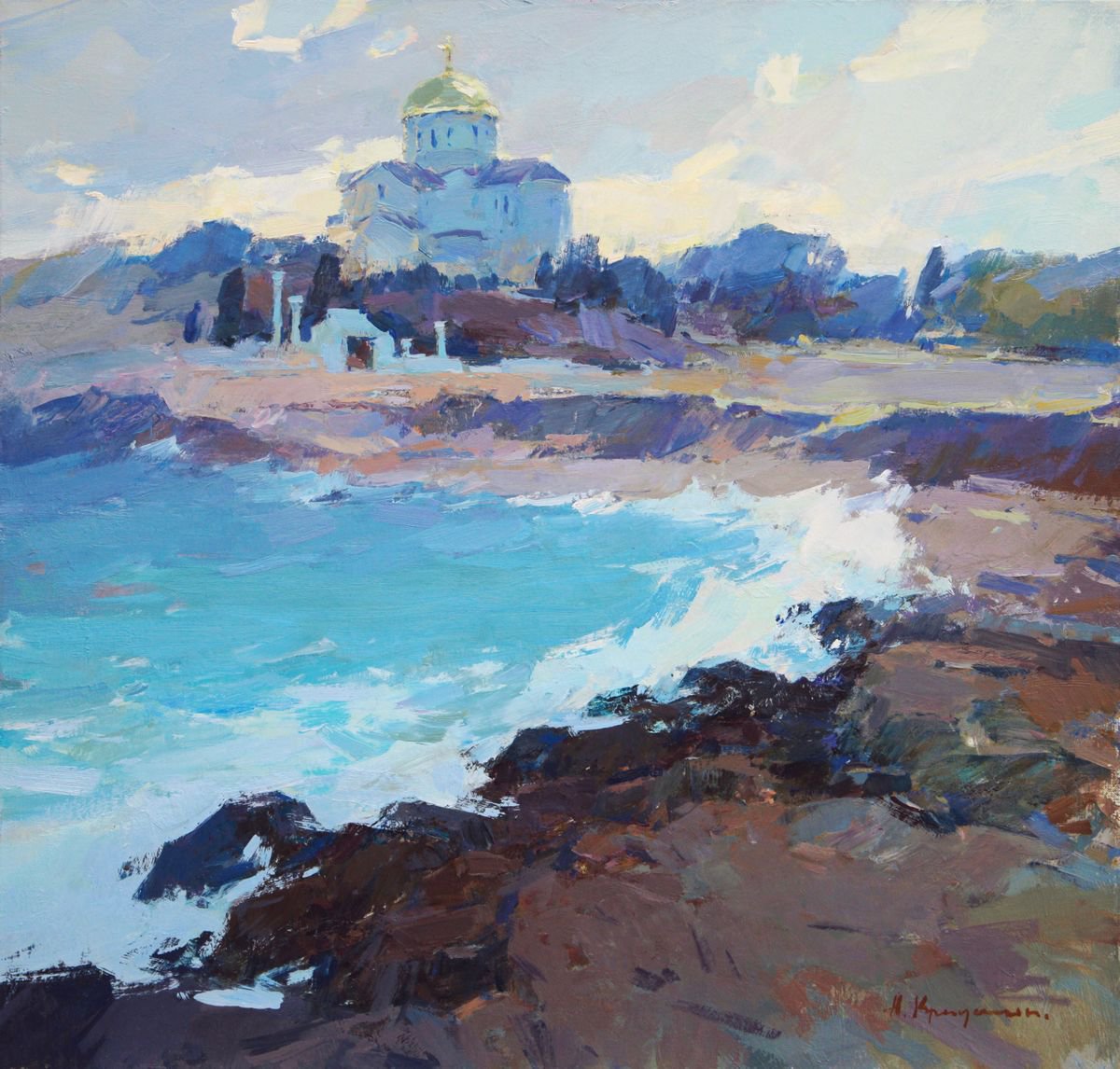 Spring. Chersonese By Aleksandr Kryushyn, 31 X 31, Artwork For Sale On Artfinder