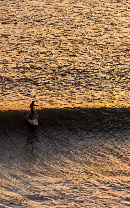 SUNSET SURFING by Andrew Lever