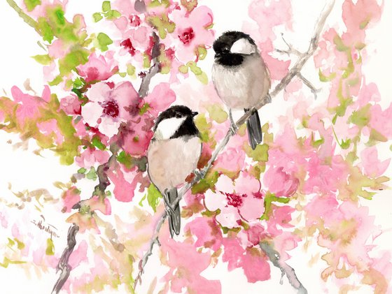 Chickadees in the Spring