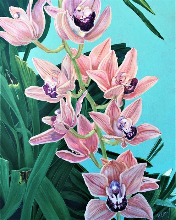 Forever Together - Cymbidium Orchids By HSIN LIN