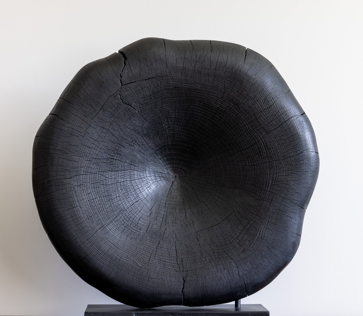 Geometric Abstract Wood Sculpture By Robert Houser, 32 X 31", Time And Space, Original Artwork