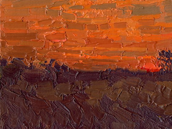 Sunset. October. Chamzinka