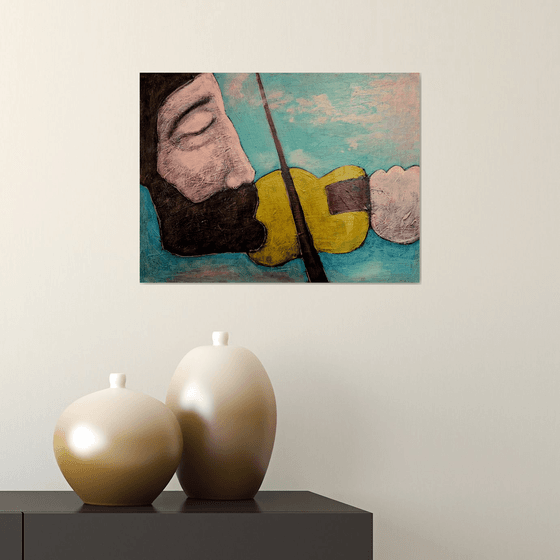 My fiddle II (40cm x 30cm x 1.6cm)