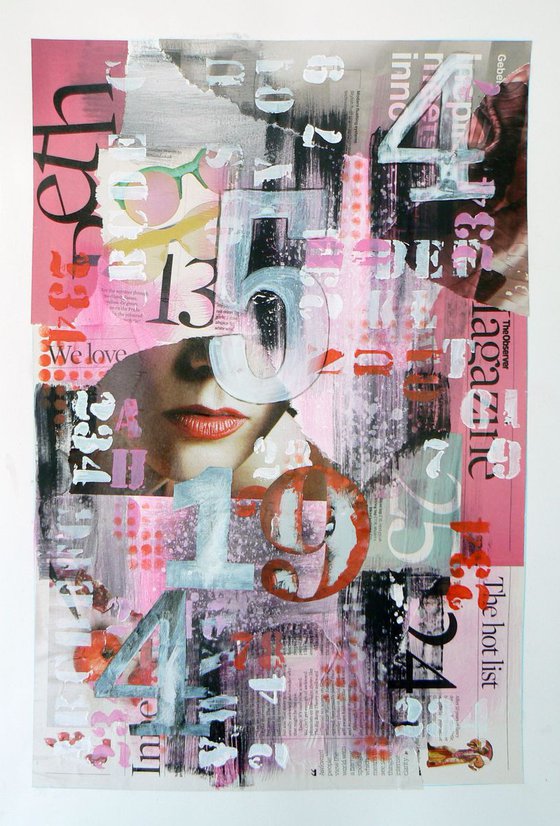 Surface #3 (typography, bill stickers, urban decay painting)