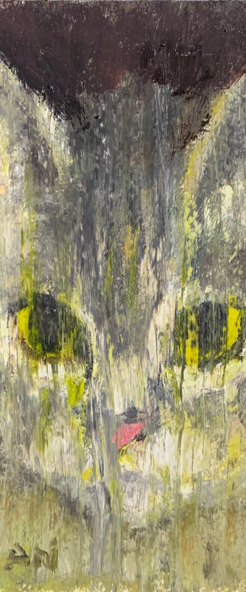 Cat By The Window On A Rain... by Ryan  Louder