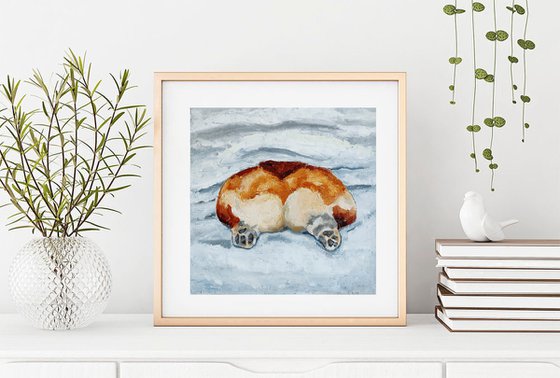 Sleeping Corgi