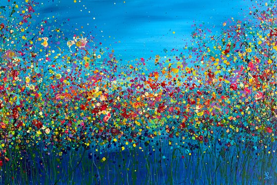 Sky Blue Flower Meadow