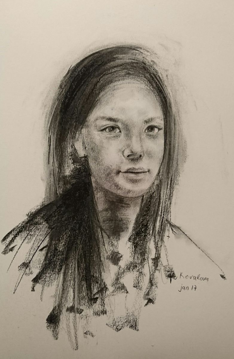 Portrait of a girl by Katerina Kovalova