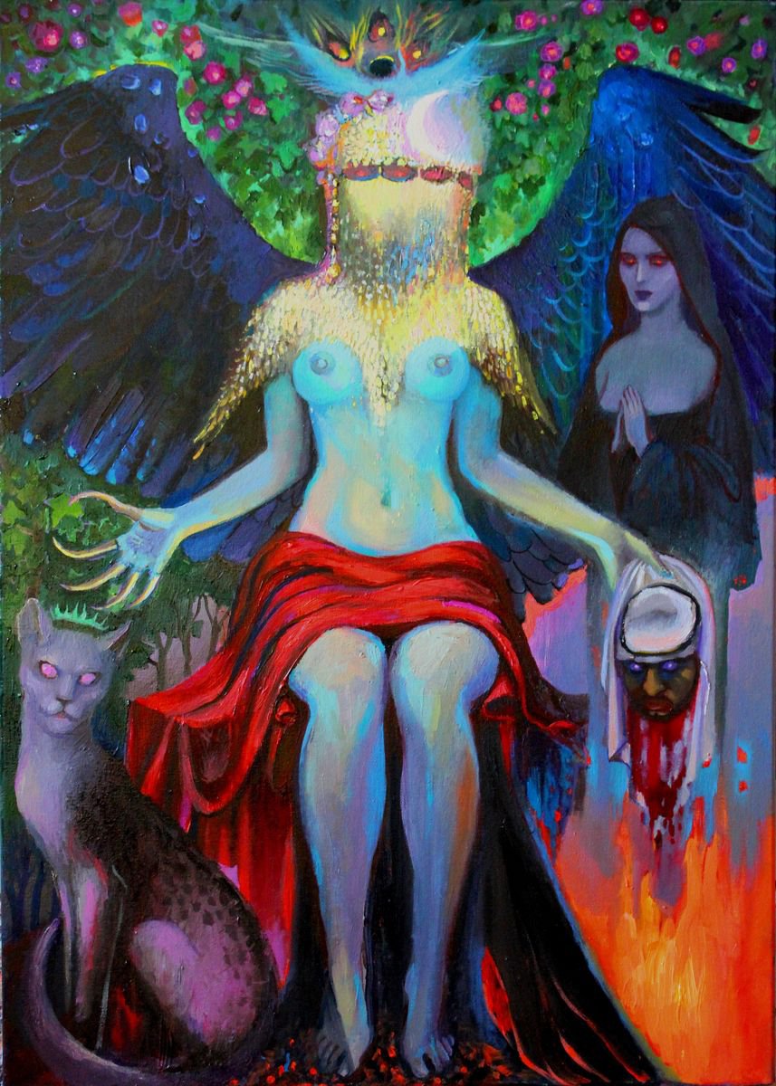 Oil Painting , Mistress Of The Earth By Fosco Culto, 20 X 28, Artwork For Sale On Artfinder