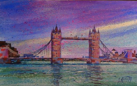 Tower Bridge, sent from the UK Office Artfinder!