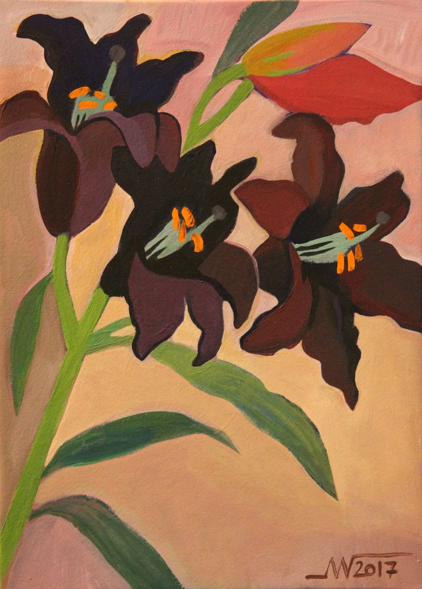 Lillies by Marina Gorkaeva