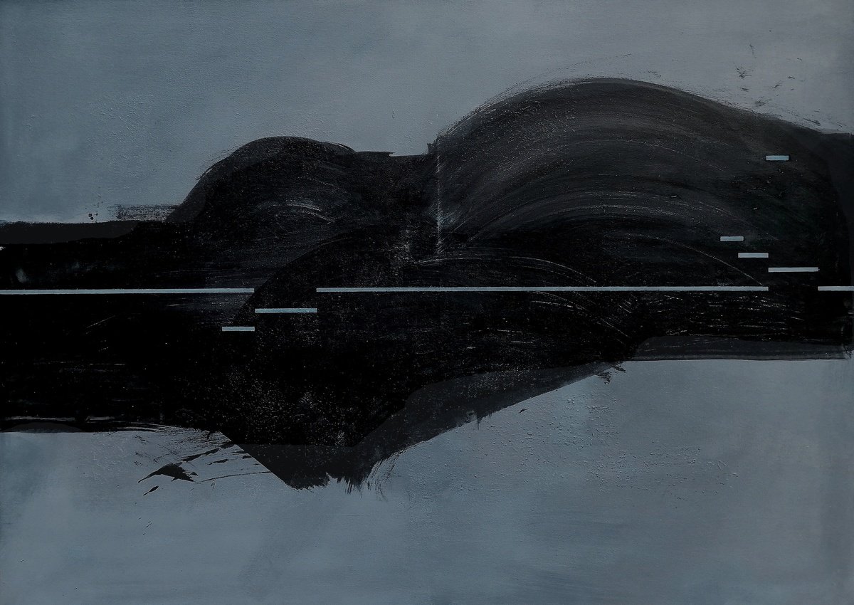 Abstract Painting By Alex Munzone, 35 X 26, Sequences 43, Original Artwork