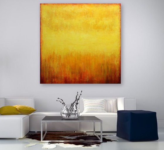 Yellow abstract painting III