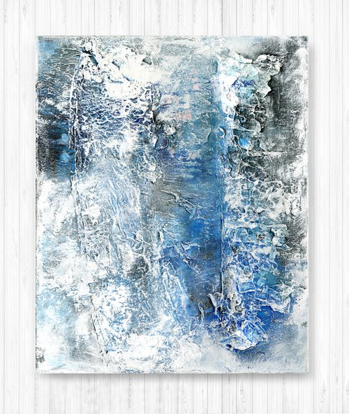 Winter Song - Highly Textured Abstract Painting by Kathy Morton Stanion by Kathy Morton Stanion