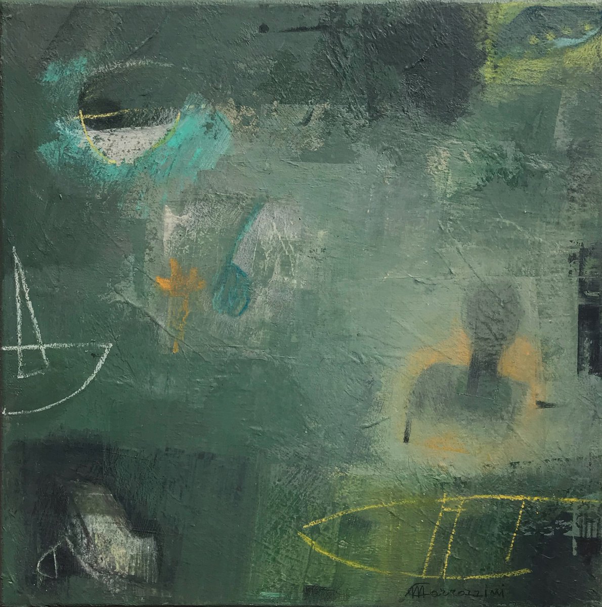 In Fondo Al Lago 2 By Marcello Carrozzini, 12 X 12, Artwork For Sale On Artfinder