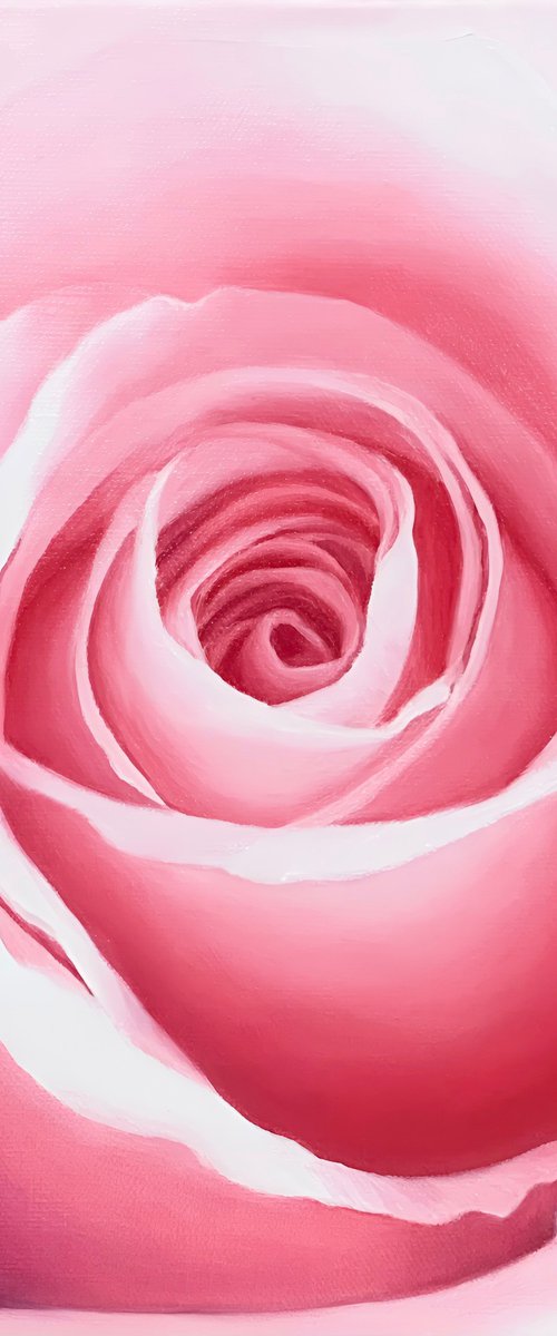 Pure Joy. Rose Painting by Alla Kallass
