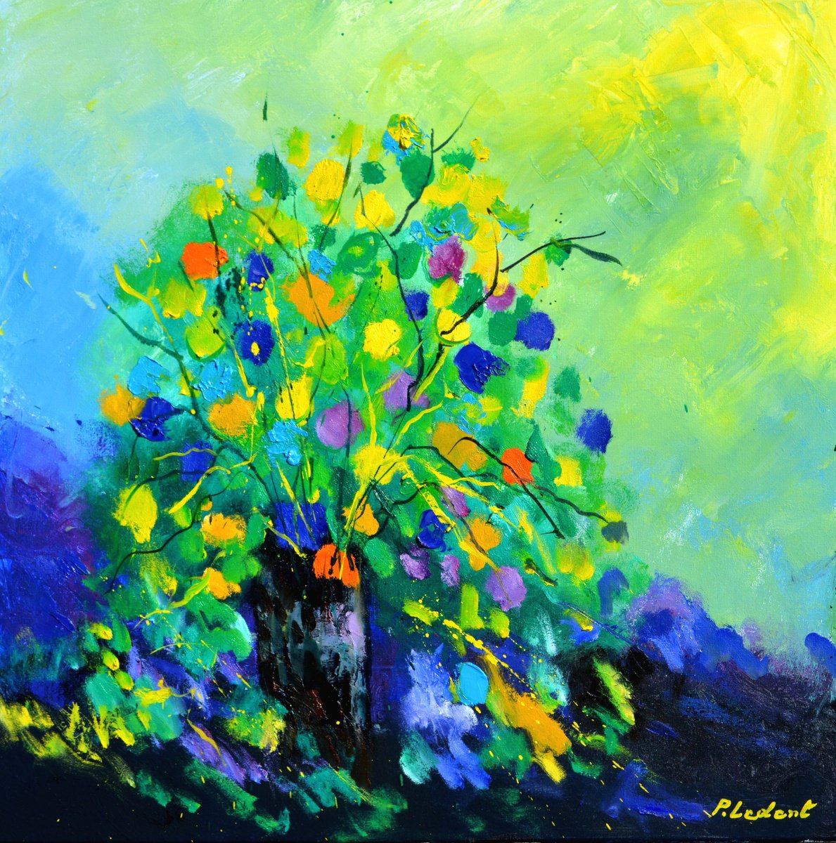 Colourful Still Life - 6625 By Pol Henry Ledent, 20 X 20, Artwork For Sale On Artfinder