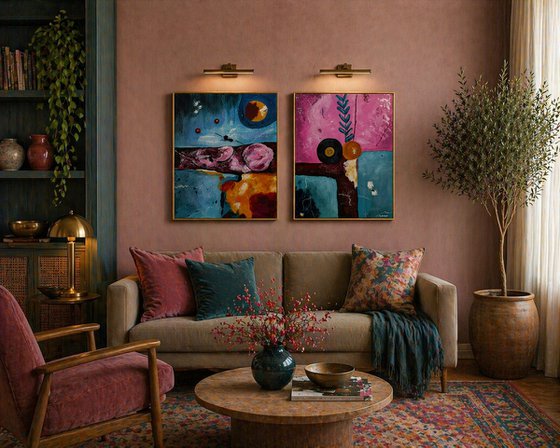 The Edge of Presence (Diptych)