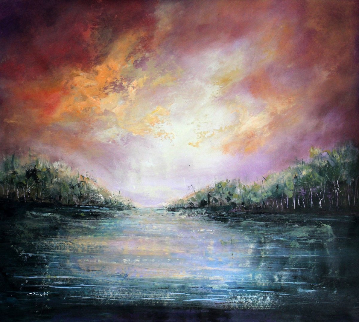 Different Lights #1 By Cecilia Frigati, 39 X 35, Artwork For Sale On Artfinder