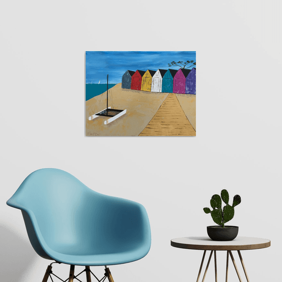 The beach huts