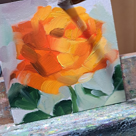 Rose painting