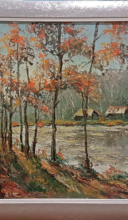 Autumnal Landscape by Romas Zmuidzinavicius
