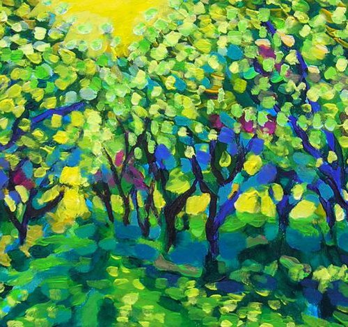 Orchard in lemon yellow by Maja Grecic