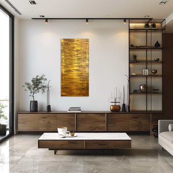 Golden Fire 50x100x2 cm