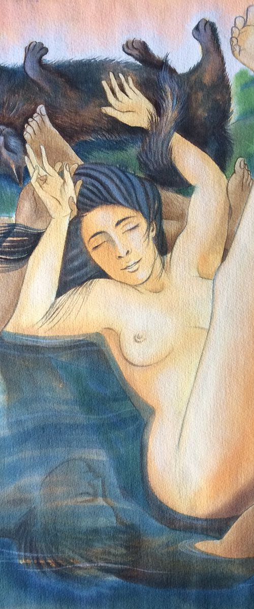 Pleasure - Wouldn't it be lovely to be a cat? by Phyllis Mahon