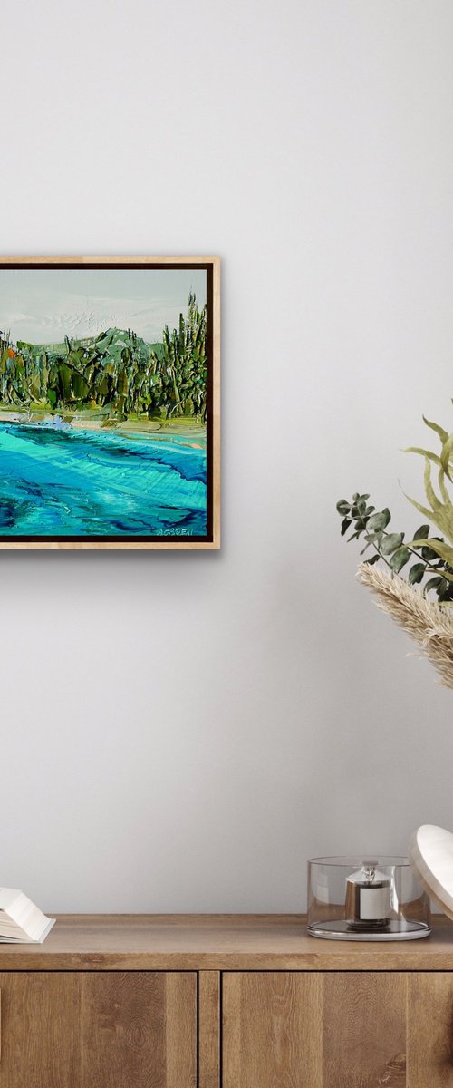 Five-Color Pond Jiuzhaigou by Bridie O'Brien