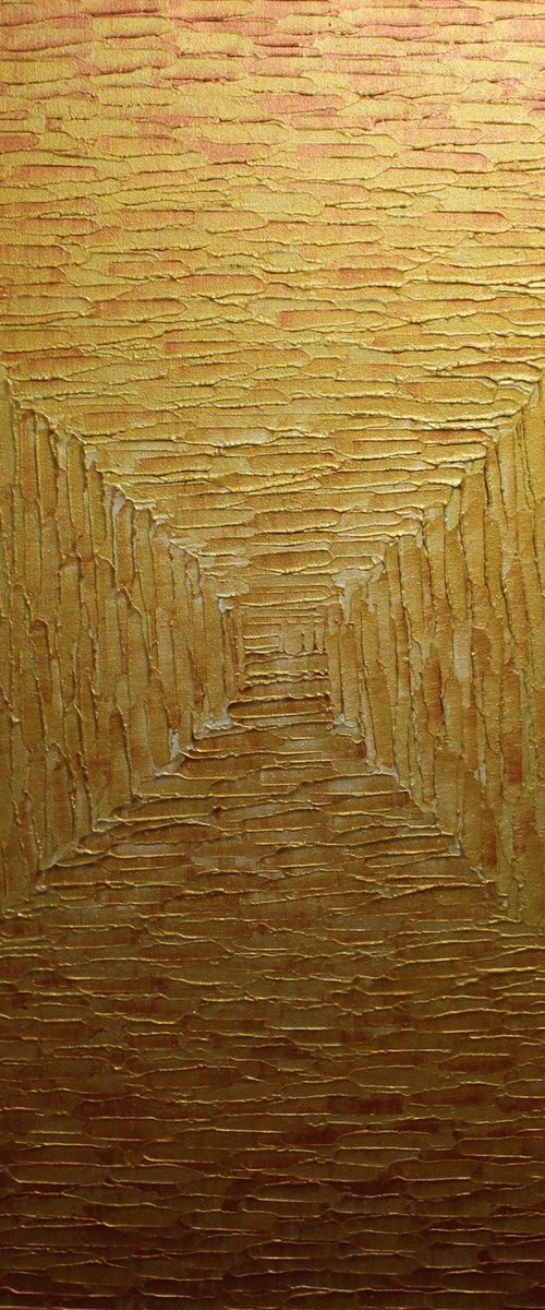 Large square pearly gold gradient by Jonathan Pradillon