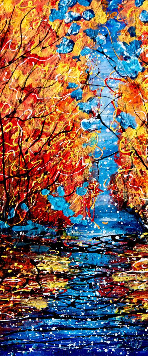 Twilight Trees  Commission by Lena Owens at OLena Art