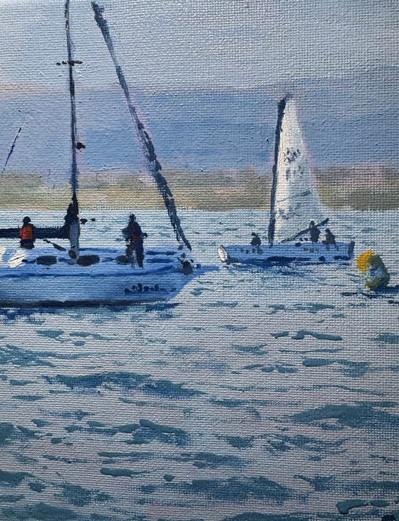 Seascape with Sailboats 52