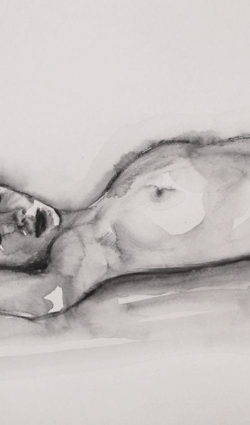 Reclining female nude by Rory O’Neill