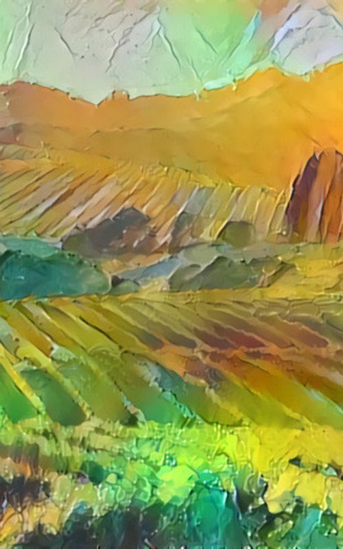 Burgundy's landscape N3 by Danielle ARNAL