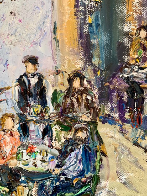 At the café