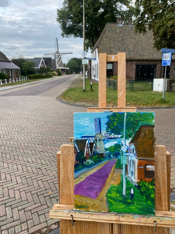 De Bente windmill. Plein Air