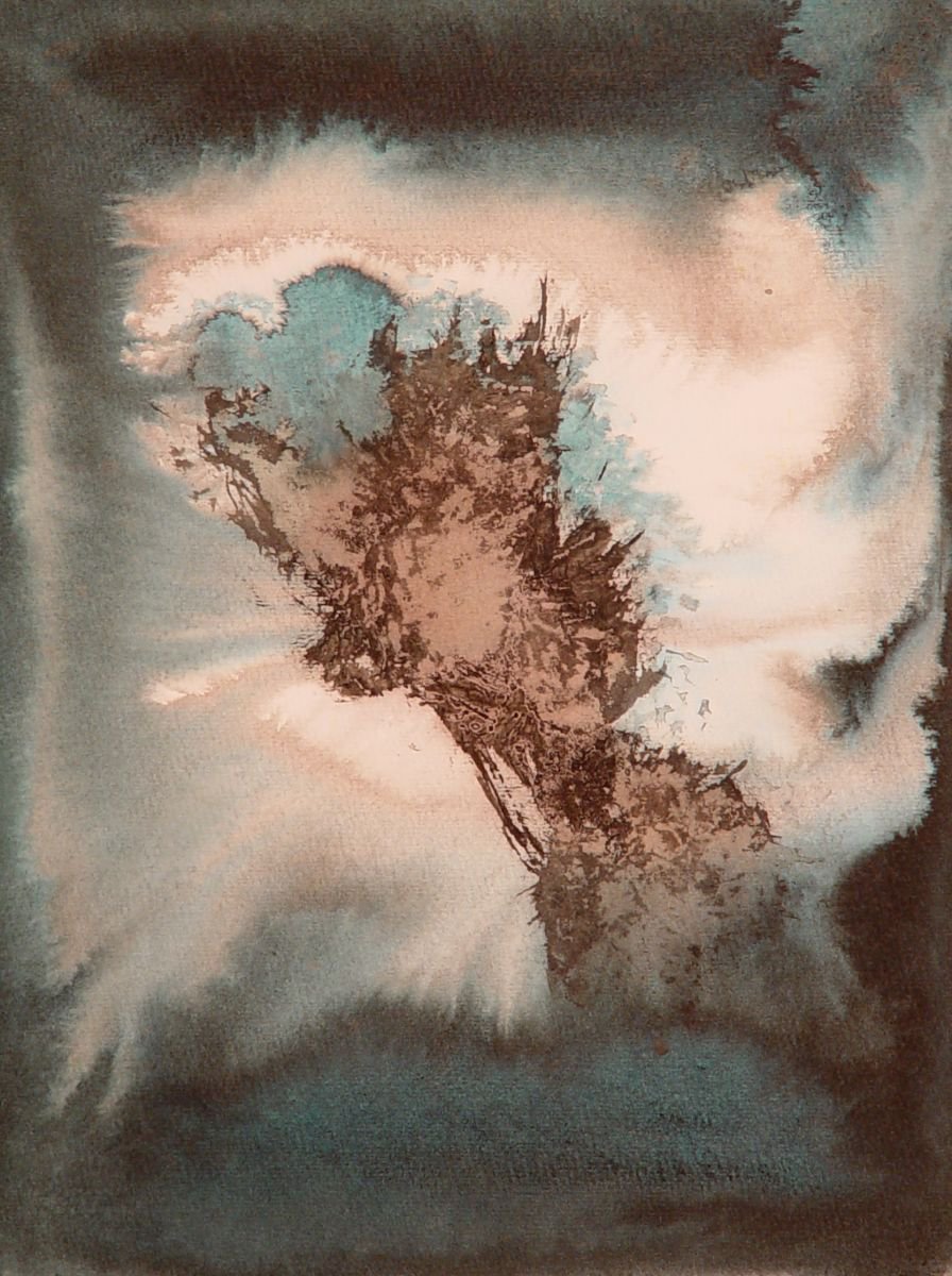 Abstract Animal Ink Drawing By Frederic Belaubre, 12 X 16, Metadrawing 70, Original Artwork