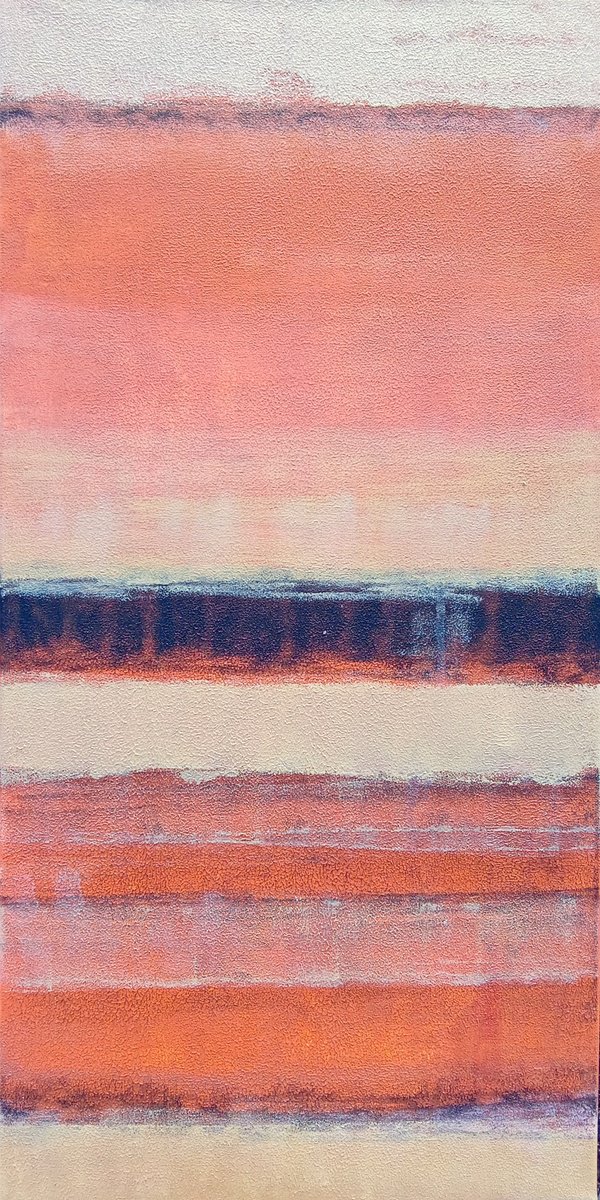  A Warm Striped Scarf By V+V Kniazievi, 16 X 32, Artwork For Sale On Artfinder