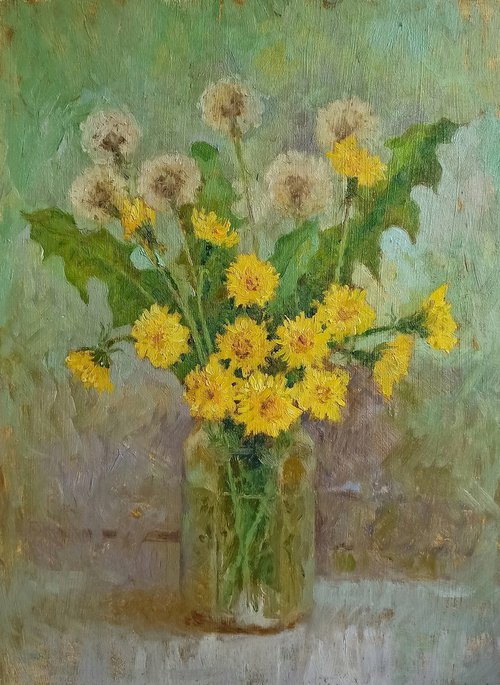 Last dandelions by Olga Goryunova