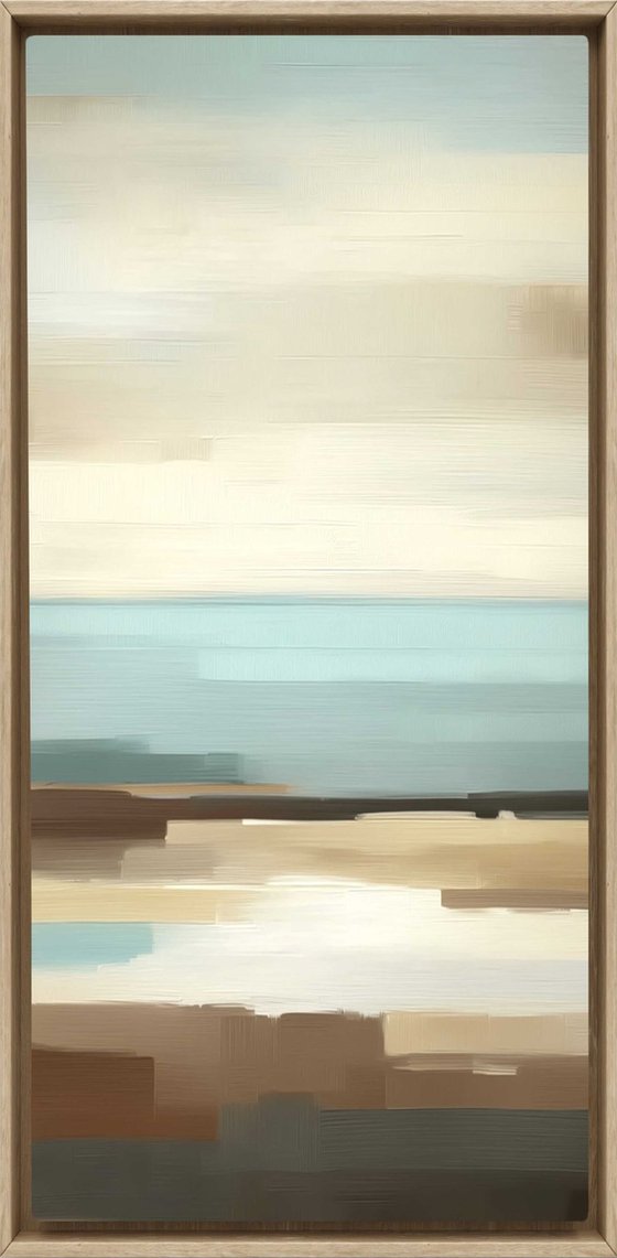 Smoky tranquil Horizon #7, Abstract Landscape